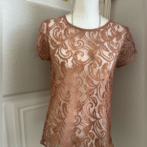 The Loft Lace Top NWT